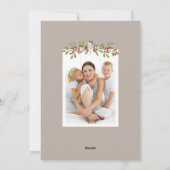 ホリデーガーランドメリークリスマスツフォトカード シーズンカード (裏面)