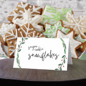 ホリデーガーランド折り畳み食品、飲み物または座席表 プレイスカード