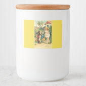 ホリデーガール&バニーヴィンテージイースターフードラベル フードラベル (正面)