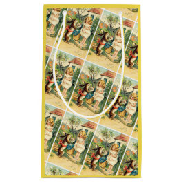 ホリデーガール&バニーヴィンテージイースター抱き枕 スモールペーパーバッグ