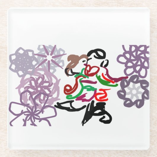 ホリデーキス ガラスコースター (正面)