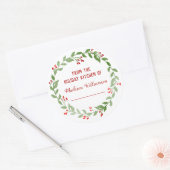 ホリデーキッチンキャニングから |自家製ジャム ラウンドシール (封筒)