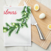 ホリデーキッチンタオル – リース キッチンタオル (四つ折り)