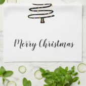 ホリデーキッチンタオル – 木 キッチンタオル (折り畳み)