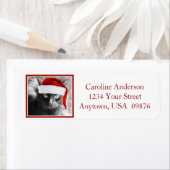 ホリデーキャットパーソナライズされた差出人住所 ラベル (インサイチュ)