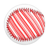 ホリデーキャンディケインレッドホワイトストライプズ4ジョー 野球ボール (正面左)