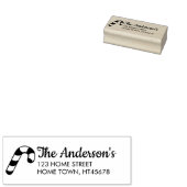 ホリデーキャンディーケインネーム差出人住所 ラバースタンプ (押印)