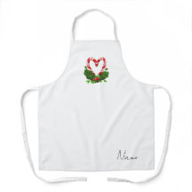 ホリデーキャンディーケインハートモダン名前をカスタムする