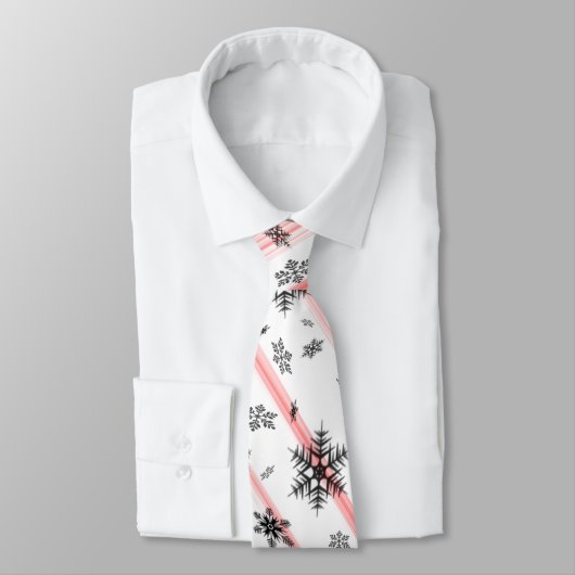 ホリデーキャンディーケーンスノーフレーク紳士のネックタイ ネクタイ (タイ)