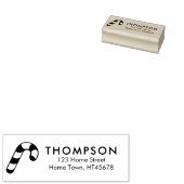 ホリデーキャンディーケーン差出人住所 ラバースタンプ (押印)