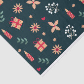 ホリデーキャンドルとオーナメントオンブラックバックグラウンド 薄葉紙 (詳細)