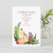 ホリデーキャンドルの招待状 招待状 (スタンド正面)