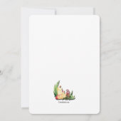 ホリデーキャンドルの招待状 招待状 (裏面)