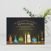 ホリデーキャンドルの招待状 招待状 (スタンド正面)