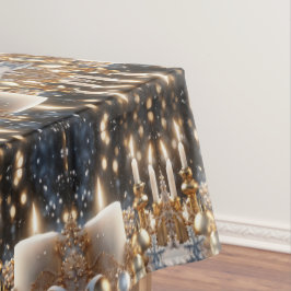 ホリデーキャンドルテーブルクロス テーブルクロス