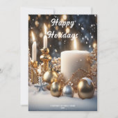 ホリデーキャンドルホリデーカード シーズンカード (正面)