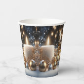 ホリデーキャンドル紙カップ 紙コップ (正面)