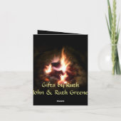 ホリデーキャンプファイアノートカード シーズンカード (裏面)