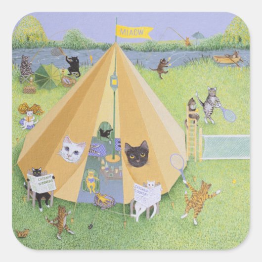 ホリデーキャンプ スクエアシール (正面)