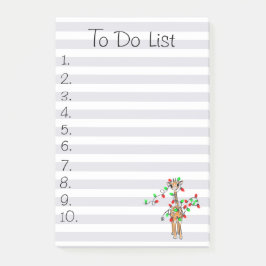 ホリデーキリン – 赤と緑のライト ポストイット