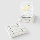 ホリデーキルトパターントライベット ストーンコースター (横)