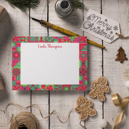 ホリデーキルトパーソナライズされた ポストイット