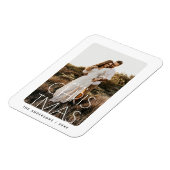 ホリデーキープサケ | ミニマルなクリスマスフォト マグネット (左側)