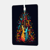 ホリデーギタークリスマスツリーメタルオーナメント メタルオーナメント (正面左)