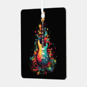 ホリデーギタークリスマスツリーメタルオーナメント メタルオーナメント (正面左)
