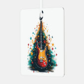 ホリデーギタークリスマスツリーメタルオーナメント メタルオーナメント (正面左)