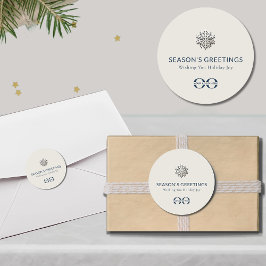 ホリデーギフティング用ス企業のノーフレークのシール ラウンドシール