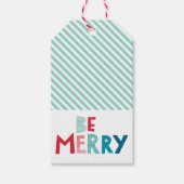 ホリデーギフトを楽しくカラフルなクリスマススタイルで ギフトタグ (正面)