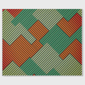 ホリデーギフトアイディアおもしろいアートカラー ラッピングペーパー (フラット)