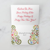 ホリデーギフトカード! カード (内部)