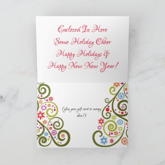 ホリデーギフトカード！ カード (内部)