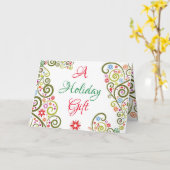 ホリデーギフトカード! カード (黄色い花)