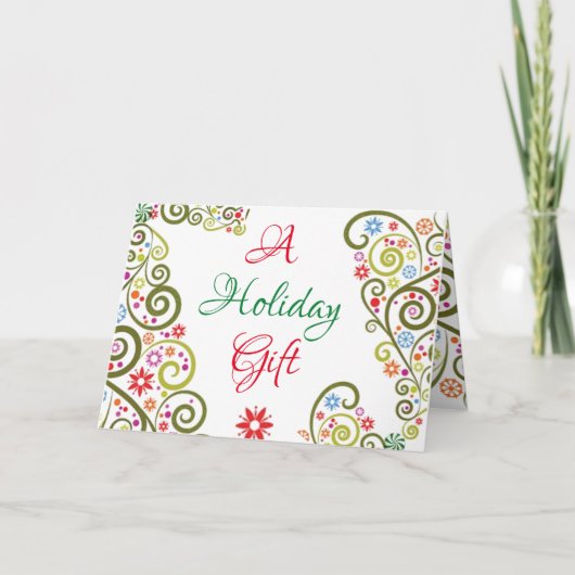 ホリデーギフトカード! カード (正面)