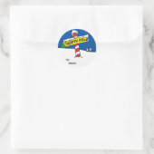 ホリデーギフトステッカー ラウンドシール (バッグ)