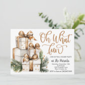 ホリデーギフトパーティの招待状 招待状 (スタンド正面)