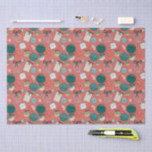 ホリデーギフトラッピング紙 薄葉紙 (クラフト)