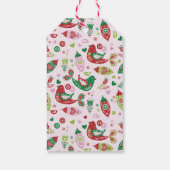 ホリデーギフトラベルの先生"メリー & Bright" ギフトタグ (裏面)