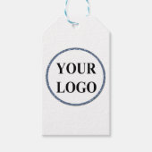 ホリデーギフトラベルエンクロージャー追加ロゴツリーおもしろい ギフトタグ (正面)