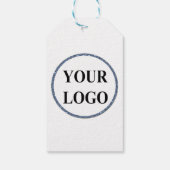 ホリデーギフトラベルエンクロージャー追加ロゴツリーおもしろい ギフトタグ (裏面)