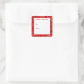 ホリデーギフトラベルシール スクエアシール (バッグ)