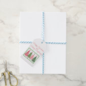 ホリデーギフトラベルパーソナライズされた、 ギフトタグ (より糸付き)