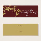 ホリデーギフトラベル::はっきりしたつる植物2 (正面&裏面)