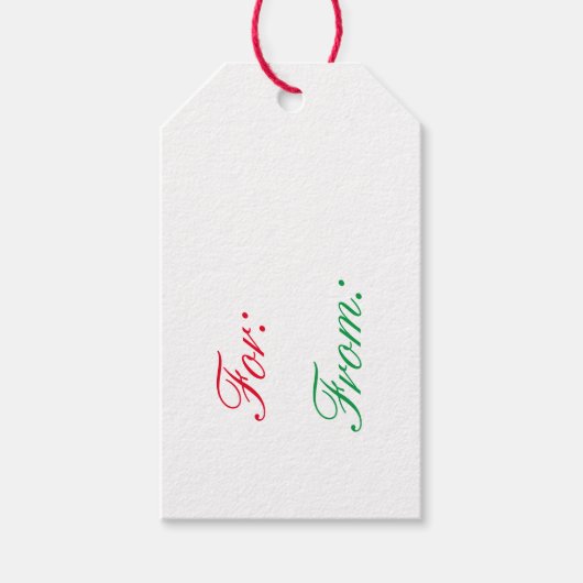 ホリデーギフトラベル ギフトタグ (正面)