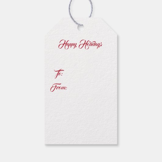 ホリデーギフトラベル – クリスマスナツクラッカー ギフトタグ (裏面)