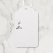 ホリデーギフトラベル – ゴールドフォイルギフトラベル ギフトタグ (裏面)