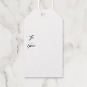 ホリデーギフトラベル – ゴールドフォイルギフトラベル ギフトタグ (裏面)